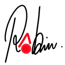 Signature officielle de Robin Laffargue, artiste plasticien contemporain à Toulouse.
