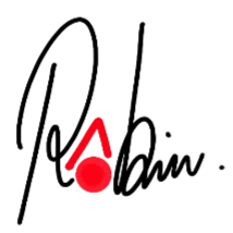 Signature officielle de Robin Laffargue, artiste plasticien contemporain à Toulouse.