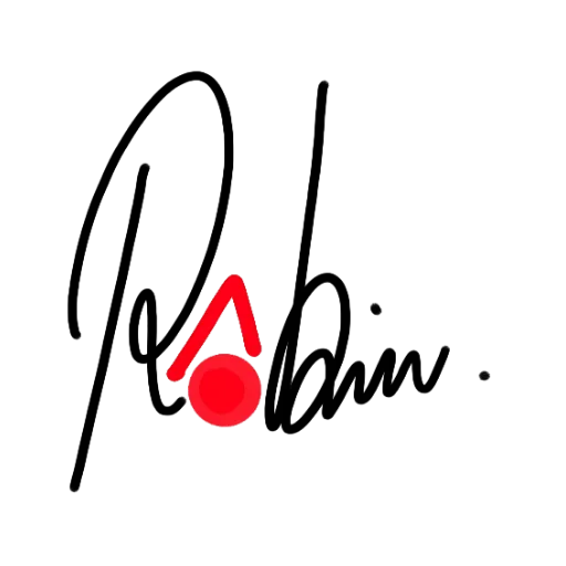 Signature officielle de Robin Laffargue, artiste plasticien contemporain à Toulouse.